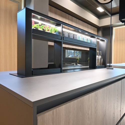 200cm Downdraft Cooker Hood - With Gourmet Station