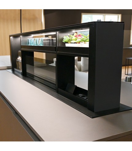 200cm Downdraft Cooker Hood - With Gourmet Station