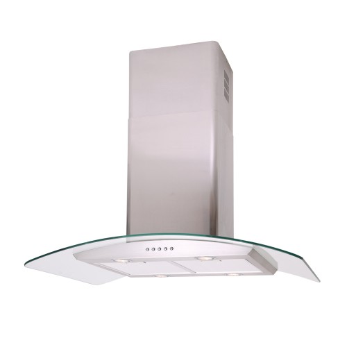Curved Glass Island Hoods - Options