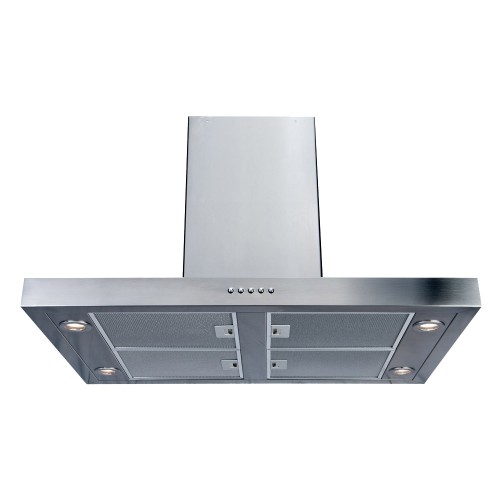 T Shape - Flat Island Cooker Hood - Options