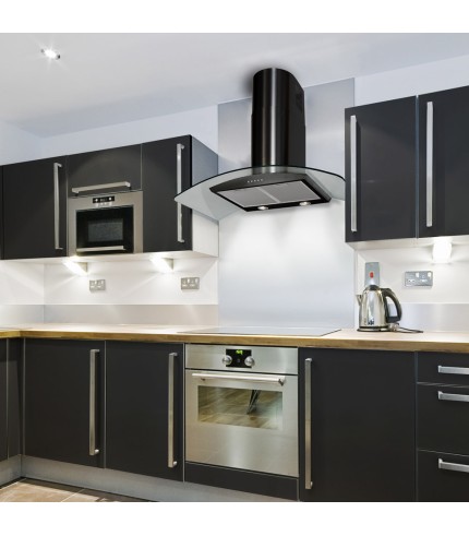 Curved Glass Wall Mounted Colour & Size Options