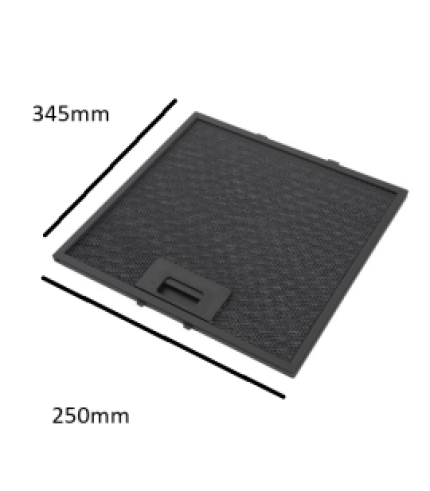 Metal Grease Filter 250mm x 345mm - Black