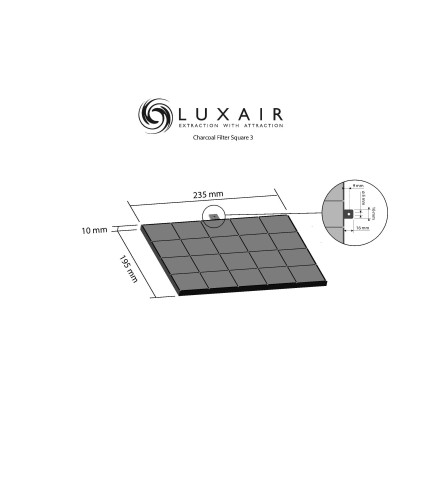 Square Carbon Charcoal Filters - NUMBER 3